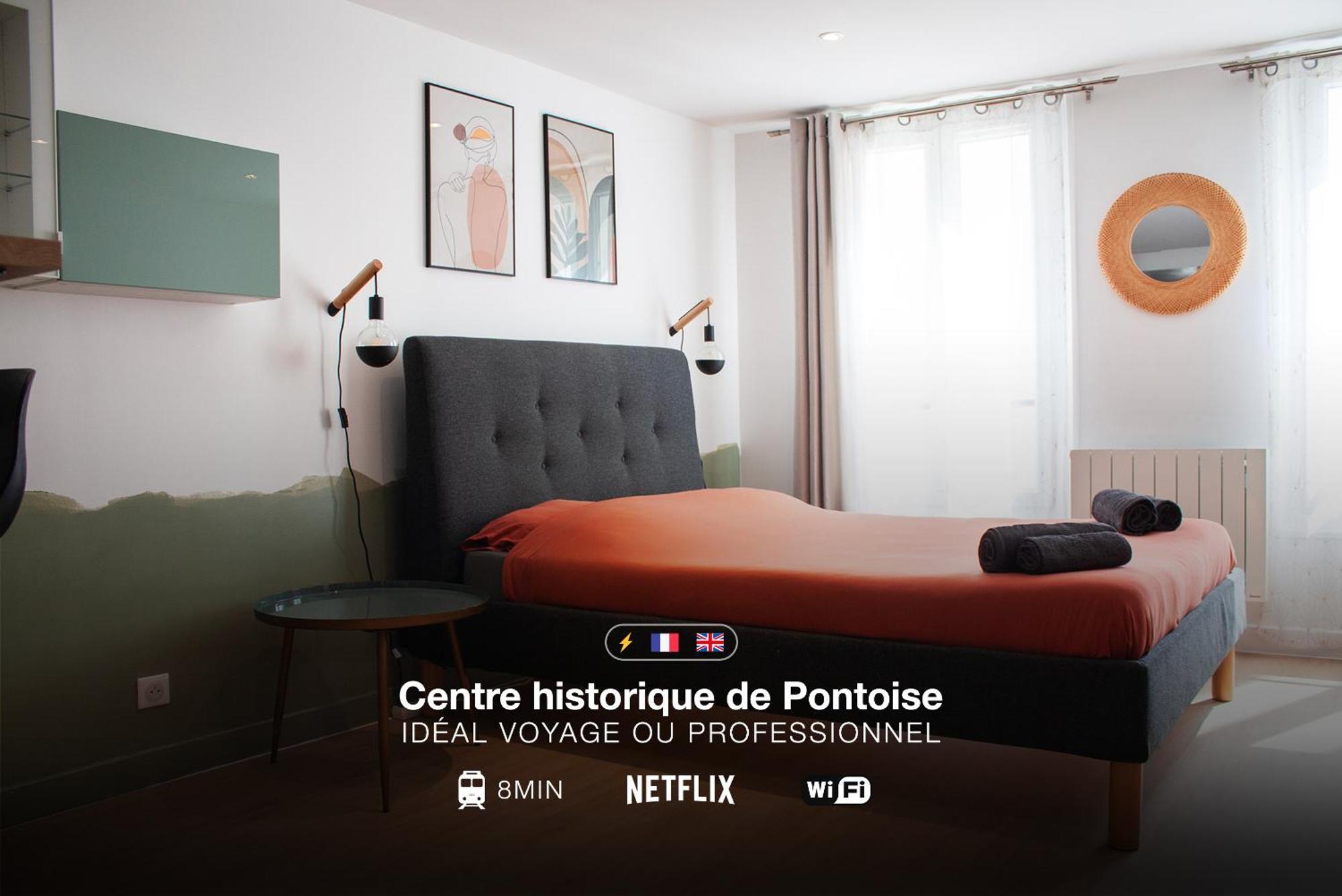 Studio Cosy En Plein Coeur Historique De Pontoise Leilighet Eksteriør bilde